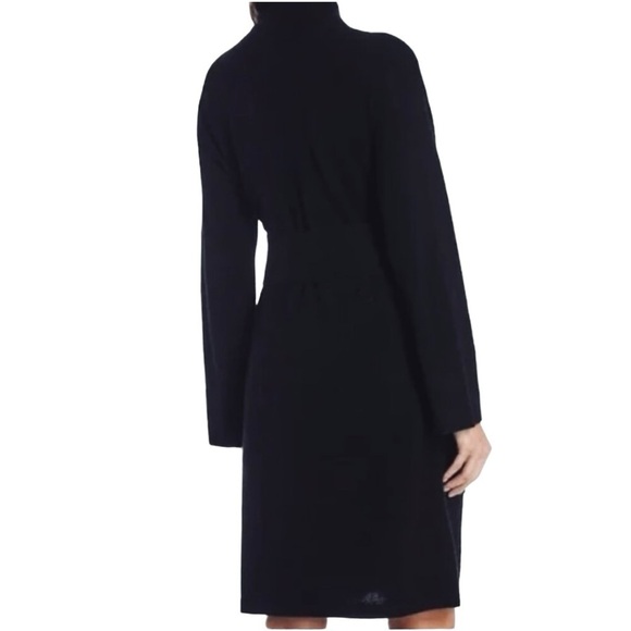 Van Winkle & Co 100% Cashmere Black Open Front Robe NWT - Picture 4 of 4